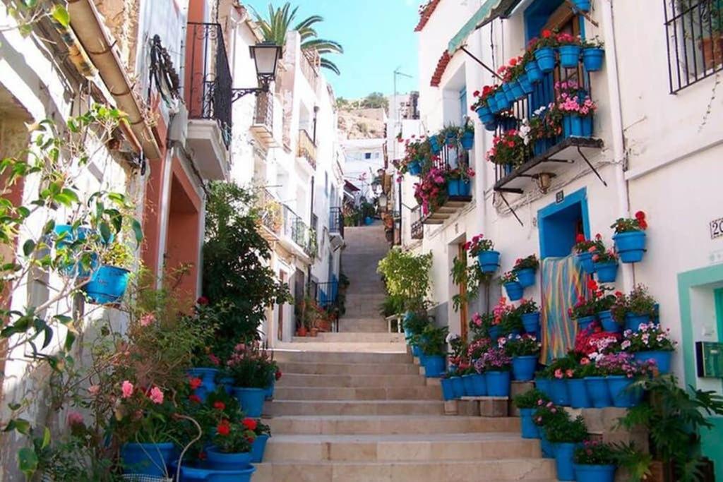 Espacioso Y Centrico Piso Con Zona Chill-Out Alicante Luaran gambar
